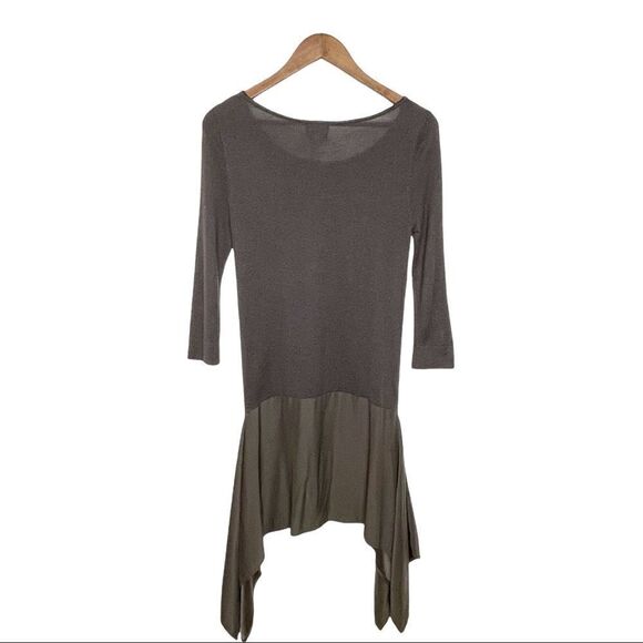 Anthropologie Brown and Olive Layered Top - Picture 4 of 8